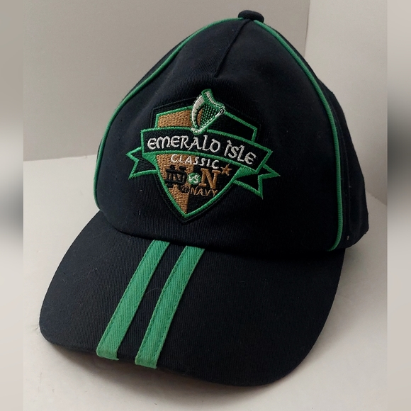 Emerald Isle Notre Dame US Navy Baseball Cap Hat Lansdowne Classic Blue - Picture 10 of 10
